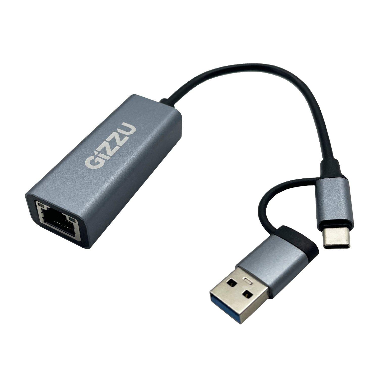 Gizzu High Speed Type-C/A to Gigabit Adapter Poly