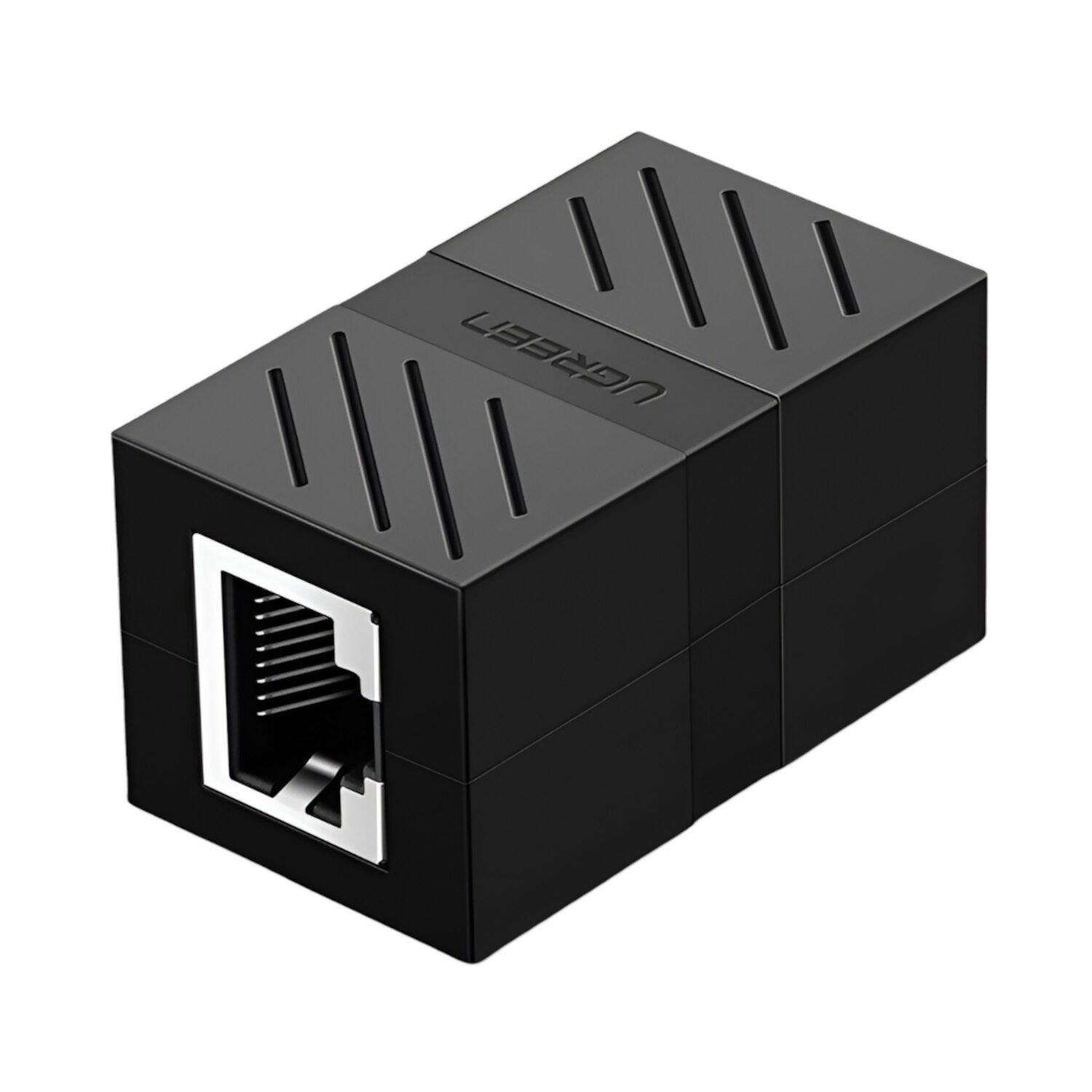 UGREEN RJ45 1Gbps Ethernet Cable Extender Adapter - Black