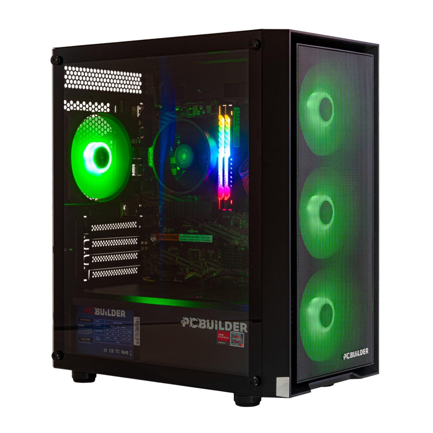 PCBuilder Ryzen 5 5600GT DEFENDER Windows 11 Gaming PC