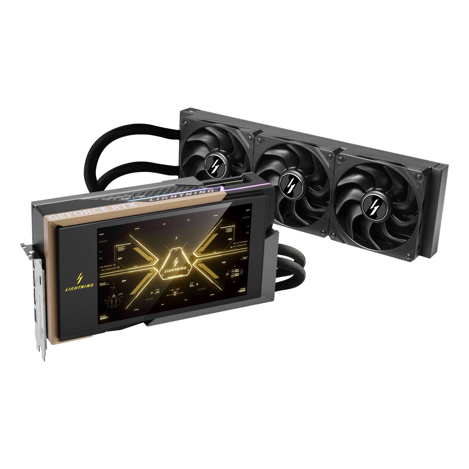 MSI GeForce RTX 5090 32G LIGHTNING Z LCD Liquid Cooled Graphics Card